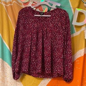 XS Magenta a.n.a long sleeve blouse
